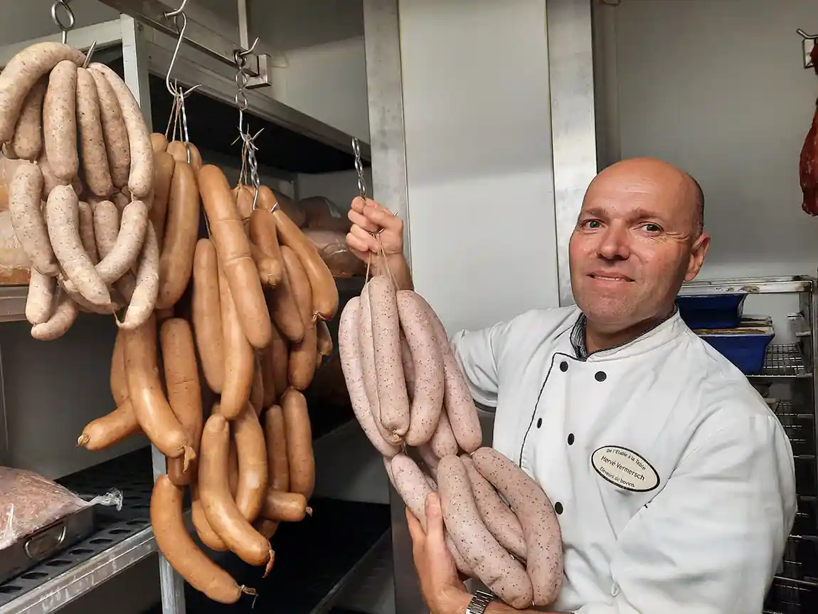 Hervé Vermesch et les saucisses de Bergues (C) FF