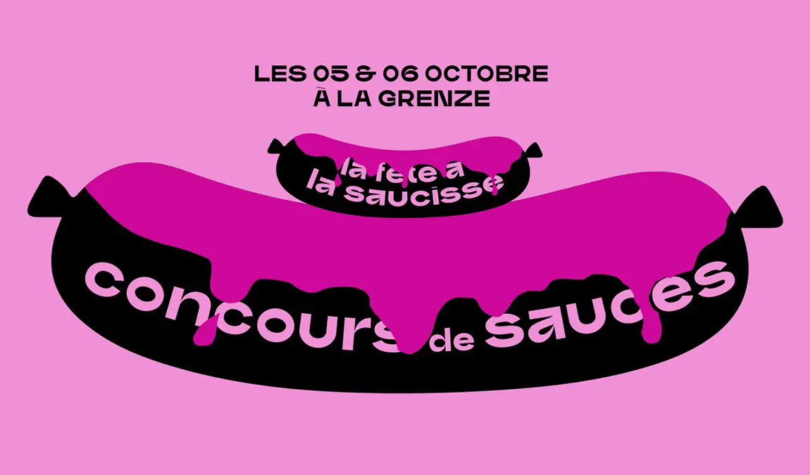 Affiche du grand concours de sauce à saucisses de la fête à la saucisse (C) La Grenze