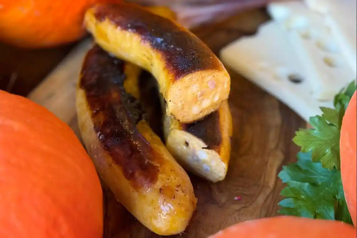 La saucisse d'Halloween au potimarron (C) Gaveur du Kochersberg-Ferme Nonnenmacher