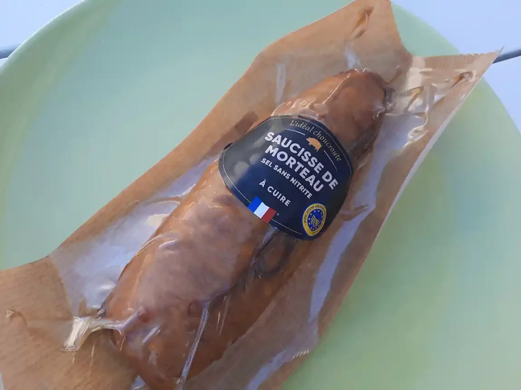 Saucisse de Morteau à cuire pour une choucroute (C) FF